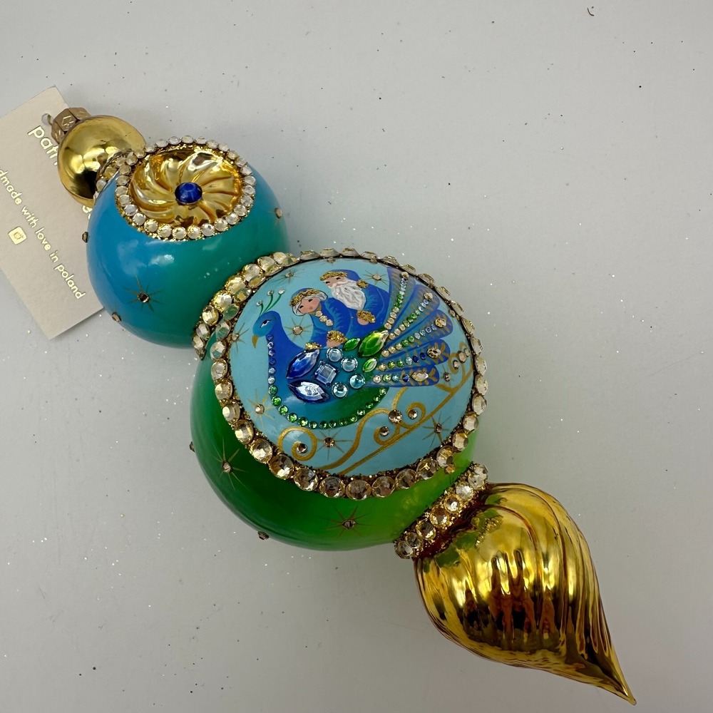 2020 Patricia Breen Stellaire Peacock Extraordinaire‎ 8" Ornament Neiman Marcus
